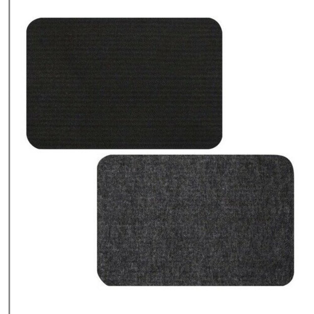 4‎ Small Door Mats Area Rugs Black Reversible Floor Shoes Pet 24x16